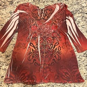 One World, Rust, tan, brown, orange One World Top